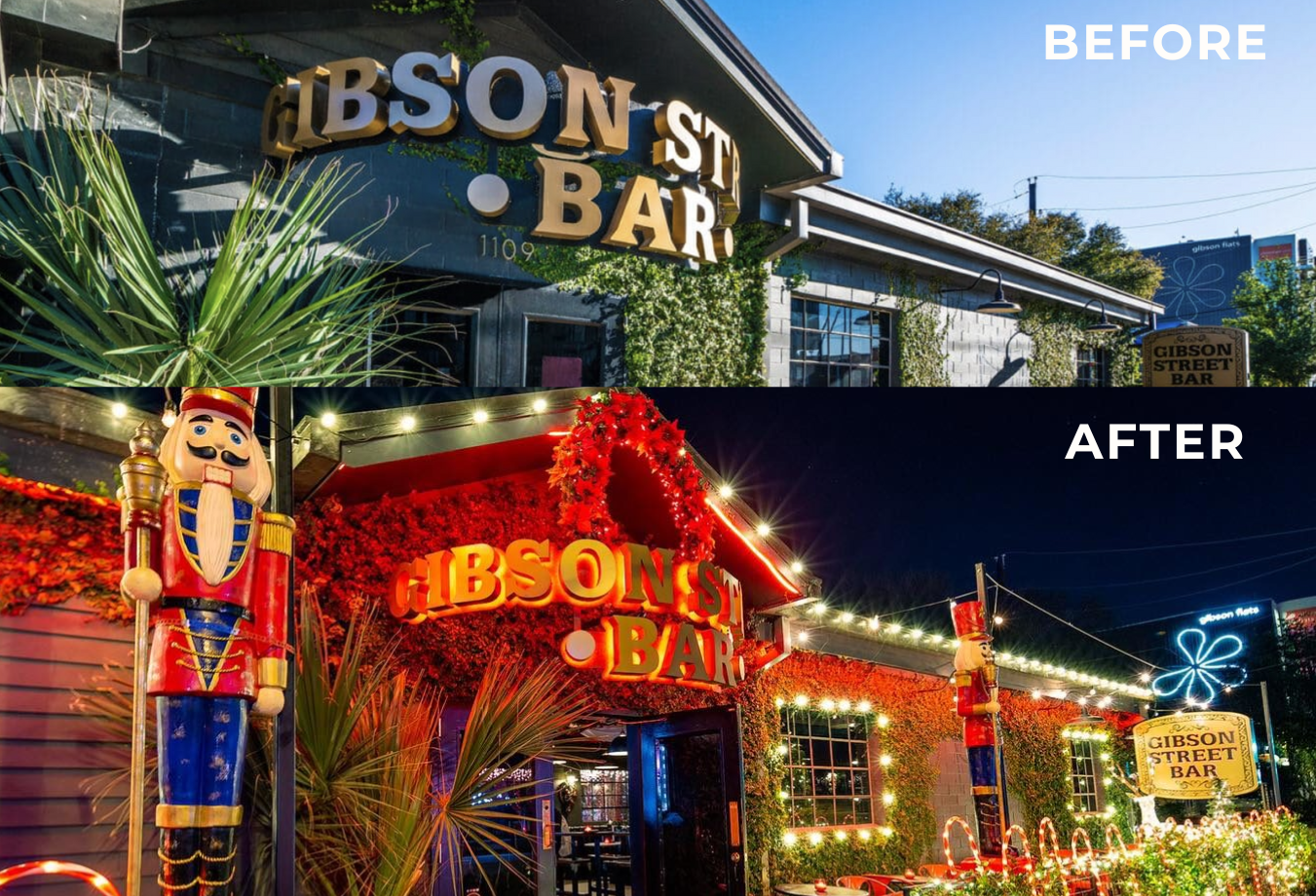 Gibson Street Bar Before and After